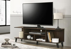 DeckUp Melia Engineered Wood TV Unit (Wotan Oak & White, Matte Finish)
