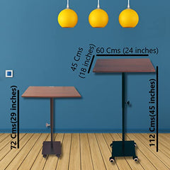 eStand Height Adjustable Laptop Table to be Used in Sitting & Standing Posture (Black HAT (29" - 45"))