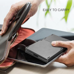 atdaraz Foldable Keyboard B089T with Touchpad, BT 5.1, 64 Keys, Portable, Magnetic Closure, Type C Charging, Compatible with iOS, Win, ABS Material (Black)