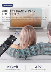 BEEBIRD Voice Air Mouse Remote Controller with Keyboard - 2.4 Ghz Wireless Connection, Intelligent Learning (IR), Voice Control Air Fly Smart Remote for PC, Smart TV, Android TV Box