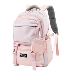 TS WITH TECHSUN College Laptop Backpack for Women & Teens with Zipper Pouch | School Bag for Girls 13-14 Years | 18 Inch Book Backpack | Travel School Bag, Tuition, Coaching (CAPYBARA - BROWN)