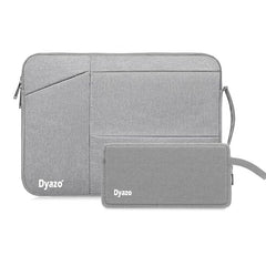 Dyazo 15-15.6 Inch Laptop Sleeve Case | Water Resistant Cover with Charger Pouch & Three Front Pockets | Compatible for Dell, HP, MacBook, Lenovo, Acer, Asus & All Other Notebooks (Black)