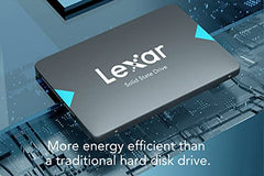 Lexar NQ100 2.5" SATA III 6Gb/s Internal SSD 256GB, SSD Hard Drive Up to 550MB/s Reading, Internal SSD SATA for Laptop, Desktop, PC