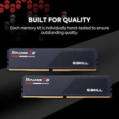 G.Skill Ripjaws S5 32GB (1 x 32GB) DDR5 5200 MHz CL 40-40-40-83 Desktop Memory RAM - F5-5200J4040A32GX1-RS5K (Black)