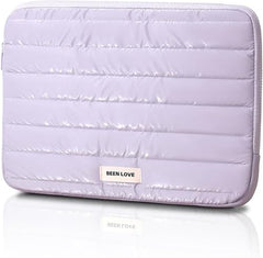 House of Quirk Laptop Sleeve Bag 13-14 Inch | Fashion Waterproof Soft Laptop Sleeve Case for Women & Girls | Lightweight Protective Computer Bag for Office, School & Travel (Purple)