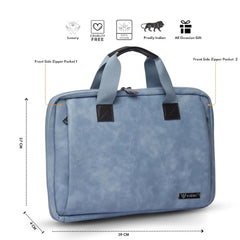 VISMIINTREND Laptop Leather Bag for Man | Coffee Brown