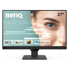 BenQ GW2490 24 inch (60.96 cm) FHD IPS Eye-Care Monitor| 100Hz|99% sRGB|Eye-careU|Dual HDMI|Display Port|Bezel-Less|Eyesafe|VESA MediaSync|B.I.|Low Blue Light+| Speakers|VESA Wall mountable(Black)
