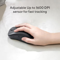ASUS Wireless Mouse MD102 2.4GHz Mode, Ergonomic Design, Silent, Reliable, Dual Mode Connectivity, Adjustable DPI, 10 Million Click Life, White