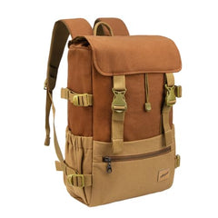 F Gear Canyon 18L Premium Canvas Laptop Backpack|Water-Resistant Fashionable Travel, Office & College Bag, Padded Laptop & Tablet Sleeves Fits Upto 17 Inch Laptop|Men & Women (Cosmic Orange)