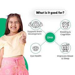 Little Joys DHA Kit (4-6 Years) | With NutriMix (350g) & DHA Gummies (30 day pack) | Omega 3 DHA-Packed Kit for Better Focus & Memory