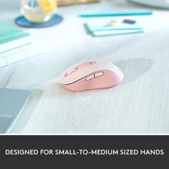 Logitech Signature M650 Wireless Mouse - for Small to Medium Sized Hands, 2-Year Battery, Silent Clicks, Customisable Side Buttons, Bluetooth -Graphite