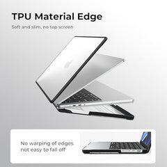 Meyaar Compatible with MacBook Neo Case 13 Inch A3404 with A18 Pro Chip 2026, Transparent Hard Shell Plastic Snap-On Protective Cover (Crystal Clear, for MacBook Neo 13” (A3404))