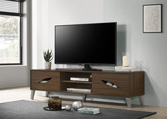 DeckUp Soneva Engineered Wood TV Unit (Wotan Oak & White, Matte Finish)