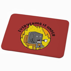 ESSENSI Mouse Pad for Laptop & Desktop | 9x7 Inch Anti-Fray Stitched Edges | Non-Slip Rubber Base | Desk Setup Accessory for Students, Gamers & Professionals (Big Things)