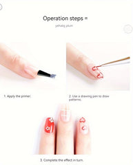 SYGA 15pcs Acrylic Nail Art Design Painting Tool Pen Polish White Nail Brush Set
