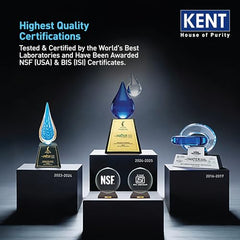 KENT Grand Plus Alkaline + Copper RO Water Purifier | RO+UV+UF+Alkaline+Copper+TDS Control+UV in Tank|ISI Marked| Auto Flush Feature|9L Tank|20 LP/Hr |Ideal For Borewell/Tanker/Municipal Water | White