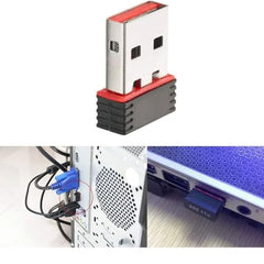 MLD 300Mbps USB WiFi Adapter, Wireless LAN Network Card Adapter Stick USB 2.0 Dongle for Desktop Laptop PC Windows 10 8 7 XP MAC OS MWA-101 (Plug-and-Play for Windows 10) -4Pcs