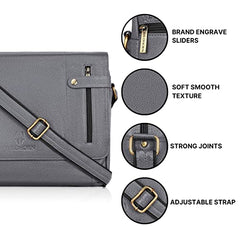 WildHorn Genuine Leather Laptop Messenger Bag for Men | Stylish Office Bag with a Padded Laptop Compartment & Adjustable Strap | Designed to Fit Laptops up to 14 Inches | Backed by a 1-Year Warranty
