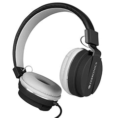 Zebronics Zeb-Storm On Ear Wired Headphone with 3.5mm Jack, Built in Microphone for Calling, 1.5 Meter Cable, Soft Ear Cushion, Adjustable Headband, Foldable Ear Cups and Lightweight Design (Black)