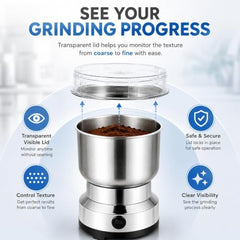 Advency Mini Mixer Grinder 300ml Stainless Steel 200W Motor