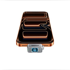 TWOPAN Nano SSD 256GB, USB-C External SSD with Fingerprint Lock Compatible with Steam Deck, PS5, Selfie Stick, Android, iPad, iPhone 17/16/15, MacBook, Travel and Backup