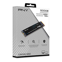 PNY CS1030 500GB M.2 NVMe PCIe Gen3 x4 Internal Solid State Drive (SSD) - M280CS1030-500-RB