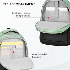 Safari Forge 34L Laptop Backpack, 3 compartments, Raincover, Antitheft pocket, Trolley Sleeve, Organizer, Bottle holder, Front pocket, College bag, school bag, Formal backpack, Color- Black