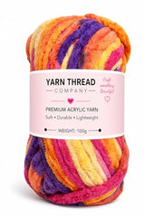 yarn thread company Wool, Plush & Cuddly, Chenille Yarn Supersoft Hand Knitting Wool Ball, (1 Ball/100 Gram Each) Ball Suitable for Craft, Babywear, Baby Blankets, (Parrot Green)