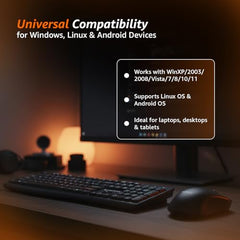 Amazon Basics Wired Keyboard with 104 Keys for Windows, Mac OS Computer