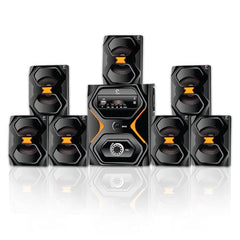 IKALL IK2222 - Home Theater 7.1 Channel Party Speaker System (Bluetooth, Aux, USB and FM Connectivity) (Black)