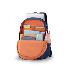 American Tourister Riley | Laptop Backpack | 15.6" Laptop Bag | 2 Compartments + 2 Front Pockets | Unisex | Orange | 1 Year Global Warranty