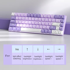 MageGee Portable 60% Mechanical Gaming Keyboard, MK-Box LED Backlit Compact 68 Keys Mini Wired Office Keyboard with Blue Switch for Windows Laptop PC Mac - Blue/White
