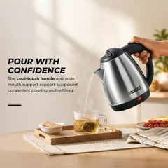 USHA Cool Touch Electric Kettle 1800 Watt|1.8 liter|Double Layered Cool Touch Outer Body|Safety with auto cut-off function|SS304 grade stainless steel inner body|Wider Mouth|2 years warranty (Pink)