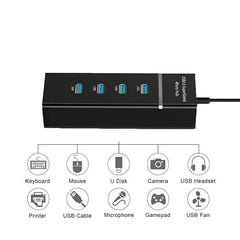 Multifunctional 4 Port USB Hub Docking Station Converter 4 in 1 USB 3.0 Docking Station for iPad Laptop Mobile Hard Drives