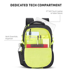 Safari Megapack 43L Expandable Laptop Backpack Bag for Men and Women, School Bag for Boys & Girls, Casual Hiking Travel Bag with 3 Compartments, Compression Straps & Bottle holder, Color Blue