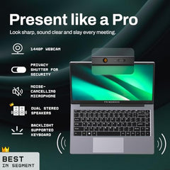 Primebook 2 Pro (2026) | 8GB RAM, 128GB UFS Storage | 14.1-Inch FHD IPS Display | 14 Hours Battery | MediaTek Helio G99 | Android 15 (PrimeOS 3.0) | Backlit Keyboard | in-Built AI (Gray)