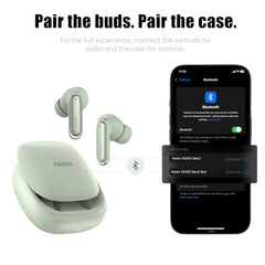 Noise Buds VS402 Gen 2 Truly Wireless Earbuds with 31dB ANC, 10mm Driver, 23H Playtime, Quad Mic ENC, Bluetooth 6.0, Dual Pairing, Volume Scroller, IPX4, Music & Video Modes - (Glacier Mint)