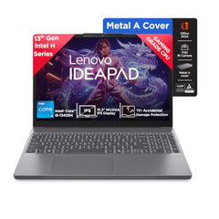 Lenovo IdeaPad Slim 3 Smartchoice 13th Gen Intel Core i7-13620H 15.3 inch (38.8cm) WUXGA IPS Laptop (16GB RAM/512GB SSD/Windows 11/Office 24/Metal A Cover/Backlit Keyboard/Luna Grey/1.6Kg), 83K101JGIN