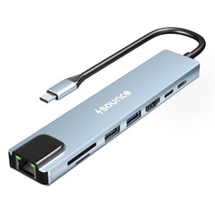 Sounce 4-Port USB 3.0 Hub for PC – High-Speed Aluminum USB Hub Compatible with PC, MacBook, Mac Pro, Mac mini, iMac, Surface Pro, and XPS. 4-Port High Speed USB Hub with Aluminium Shell