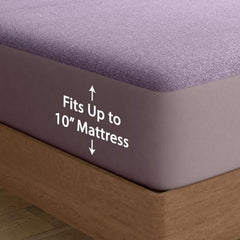 Wakefit 100% Waterproof Premium Terry Cotton Mattress Protector, King - 78x72 inch | Breathable and Hypoallergenic Ultra Soft Fitted Bed Protector, Grey | Fits Mattress Upto 10 inches