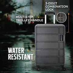 Kamiliant by American Tourister 3 Pc Harrier Edge 8W Set 56 Cm, 68 Cm & 78 Cm - Small, Medium & Large Polypropylene(PP) Hardside 8 Wheels Spinner Luggage Set/Trolley Bag Set (Slate Grey)