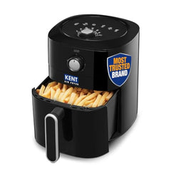 KENT Digital Air Fryer 5L | 1400W | Bake, Grill & Roast | Up to 80% Less Oil Usage | 8 Preset Menu | Rapid Heat Circulation | Digital Display & Touch Control Panel | Glass Window with in built Light