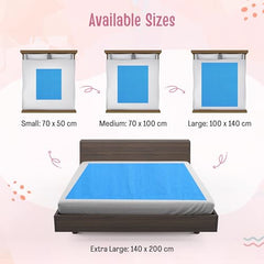 LuvLap Instadry Waterproof Baby Dry Sheet, Small Size 50x70 cm, Extra Absorbent Quick Dry Sheet for New Born,Toddler, Anti-Piling Fleece for Baby, Bed Protector, Pack of 2, Maroon & Navy Blue