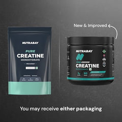 Nutrabay Pure Series Micronised Creatine Powder Monohydrate, Pre/Post Workout Bodybuilding, Crossfit Supplement, 250 g (Unflavoured)
