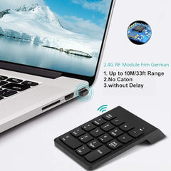 SMARTTECH USB Wired Numeric Keypad, Portable Number Pad with 18 Keys, Plug & Play External Numpad for Laptop PC Computer, Slim Compact Design for Office Accounting Data Entry Windows Mac