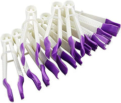 SYGA Cake Lace Tweezers Clips Food Grade Plastic Cookie Stamp Mould Cake Cupcake Fondant Decorating Tool Edge Clip- Pack of 10pcs/Set