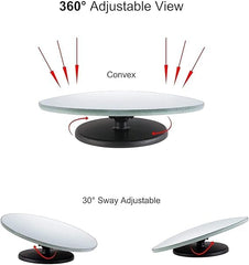 MOMISY Car Glass Mirror Blind Spot, 360° Mirror, Rear View Convex Mirror, Parking Mirror For Car, Car Mirror Accessories Frameless Suitable All Cars (Round 2-Pcs)