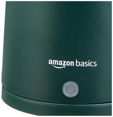 amazon basics 1.5 Liter Cool Touch Electric Kettle| 1350 Watt|Stainless Steel Body|Auto Cut-Off|Triple Safety Protection(Green)