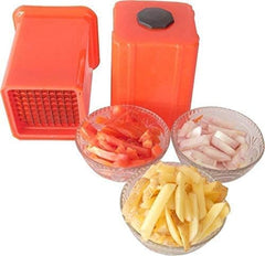 Urdhvamurti Potato Chipser, French Fries Chips Maker Machine, Snacks Finger Chps Cutter, Stainless Steel Blade with Plastic Body Potato Chips Cutter for Vegetable (Multi Colour)