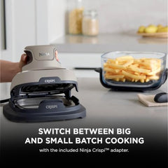 Ninja Crispi 1700W CleanCrisp Glass Air Fryer | 1.4L & 3.8L containers, Microwave, Freezer and PFAS Safe, Non-Toxic Glass Portable Cooking System with 2 year Warranty
